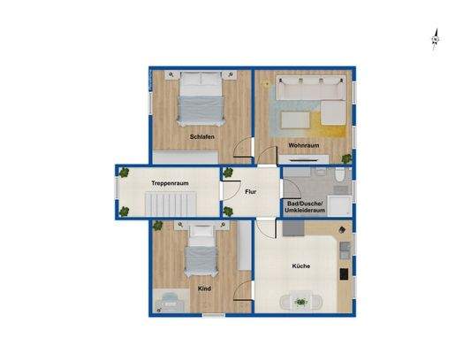 Grundriss Obergeschoss