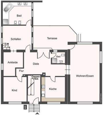 Etagenwohnung (1) als evtl.