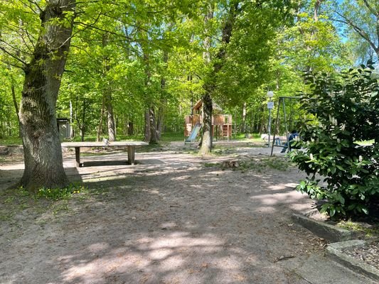 Wald mit Spielplatz (250 m entfernt)