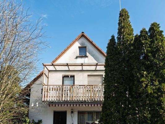 Rückansicht vom Garten