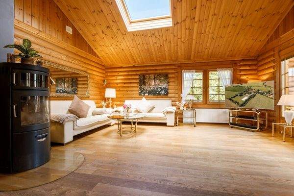 Wohnbereich mit Kaminofen