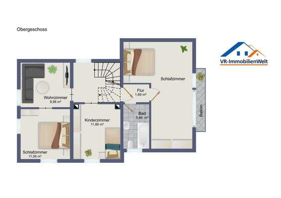 Grundriss Obergeschoss