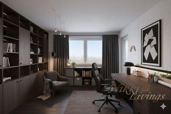 Arbeitszimmer visualisiert