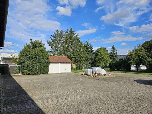 Blick auf die Stellplätze