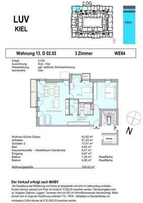 Grundriss WE 64 Baufeld XIII
