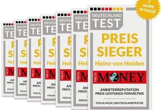 Preissieger 7 Jahre in Folge