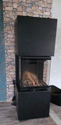 Kaminofen im Wohnzimmer