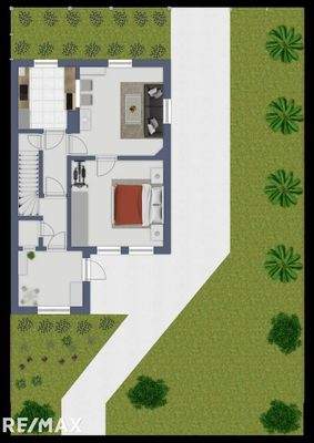 digitaler Grundriss EG & Aussenbereich