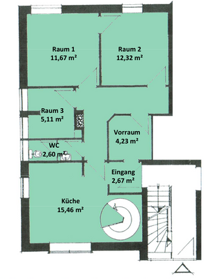 Grundriss EG links