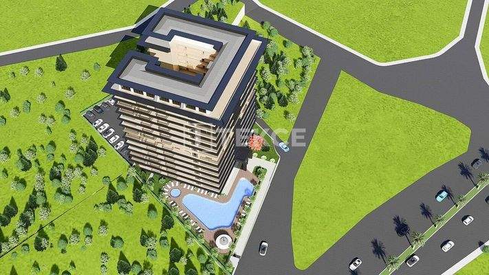 Elegant Real Estate 300 M from the Sea in Alanya Tosmur