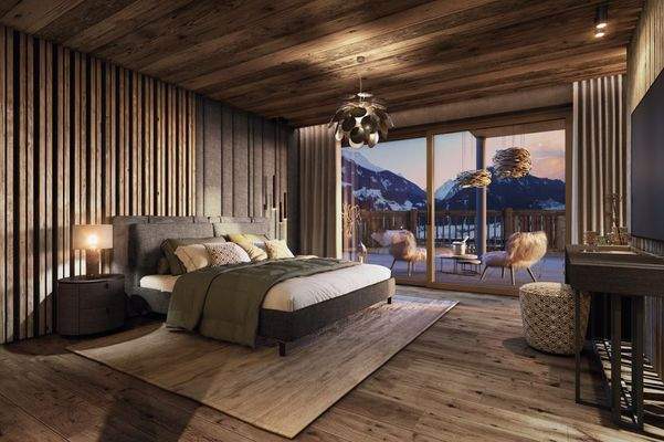 Ruhepol mit Bergblick und Sonnenglanz ... - Visualisierung