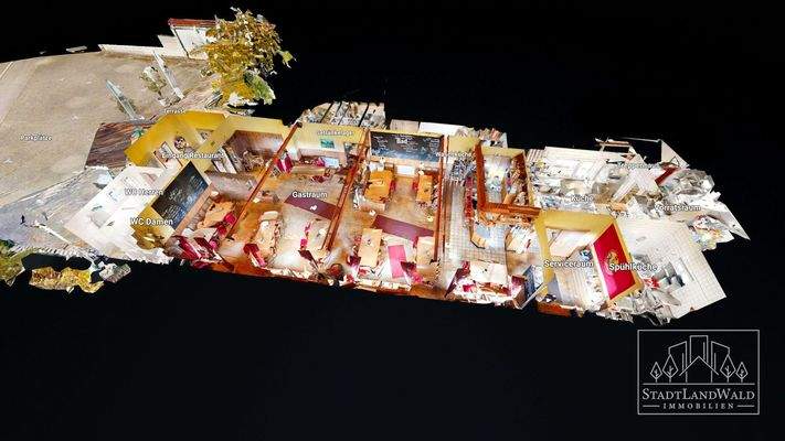 EG - Schematischer Grundriss - 3D