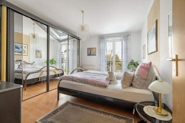 Helles und ruhig gelegenes Schlafzimmer