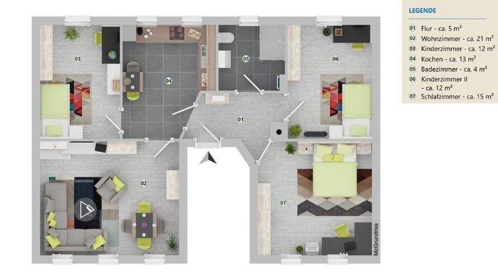 GRUNDRISS | WOHNUNG 1