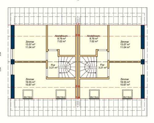 2. OG  -  beide Haushälften