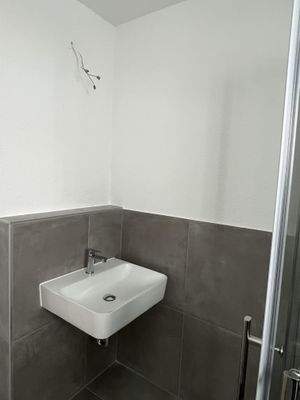 Teilansicht des Badezimmers