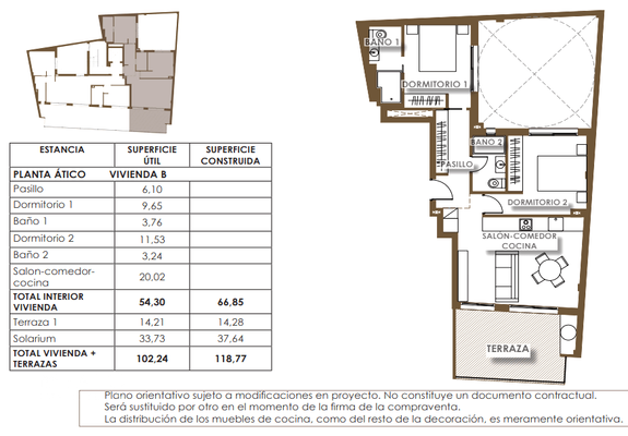 Grundriss vom Penthouse 