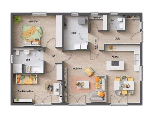 Grundriss Eingang von Vorne