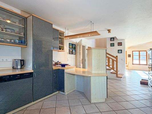 Offene Küche im Erdgeschoss