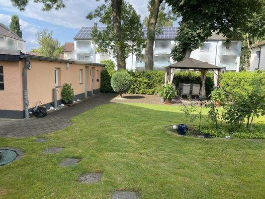 Gartenschuppen, Terrasse