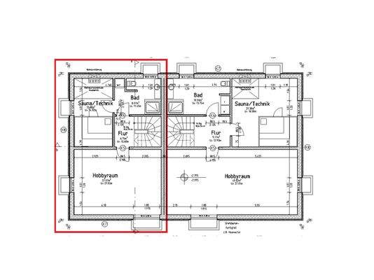 Grundriss Untergeschoss