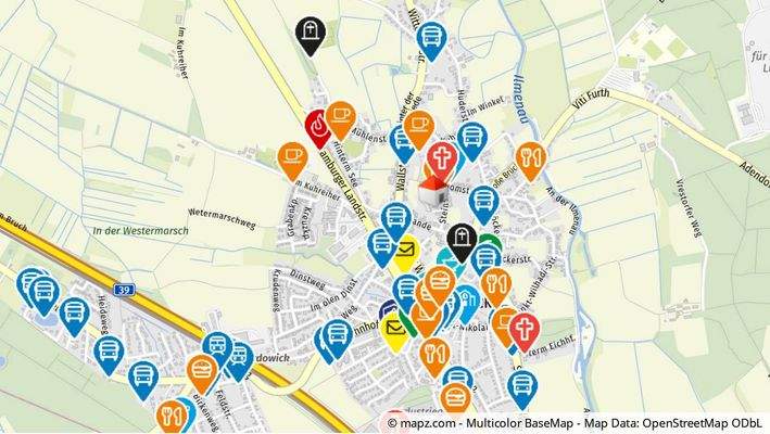 Geolyzer Kartenausschnitt