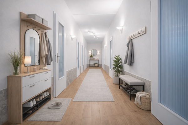 Flur digital möbliert