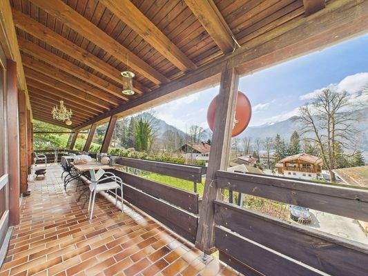 Panorama-Balkon im Dachgeschoss