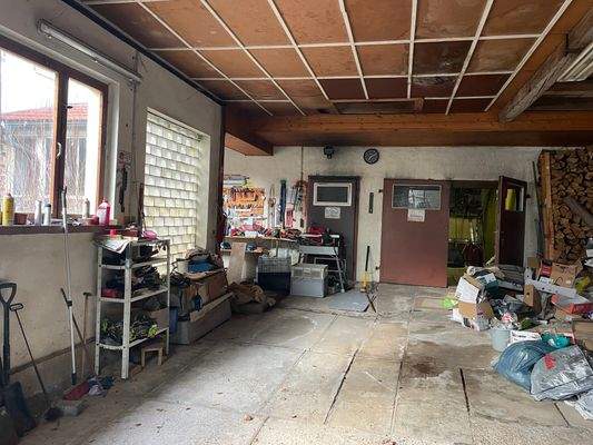 EG - große Halle - Übergang zu Haus+Scheune