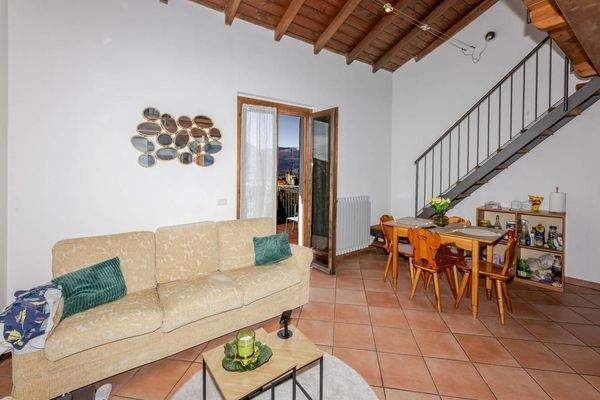 Das Wohn/Esszimmer mit Küche