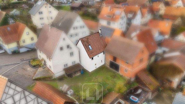 Rückansicht aus der Luft