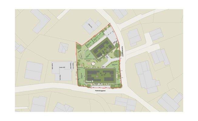 Fallenberggasse, Dornbirn-Lageplan