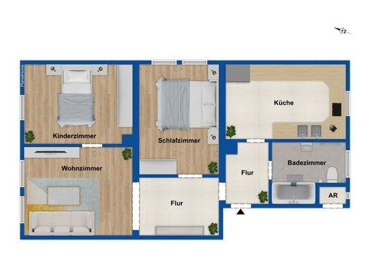 Grundriss 2. Obergeschoss