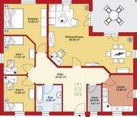 Grundrissvorschlag Terassenbungalow