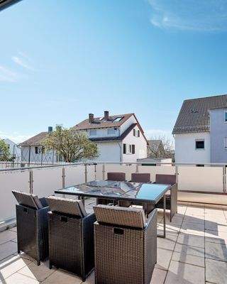 Schicke schöne Terrasse