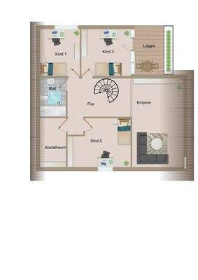 Grundriss Obergeschoss