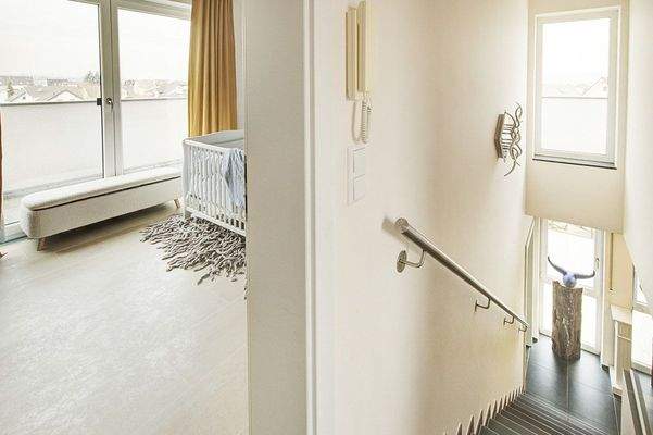 Treppe zum Dachgeschoss