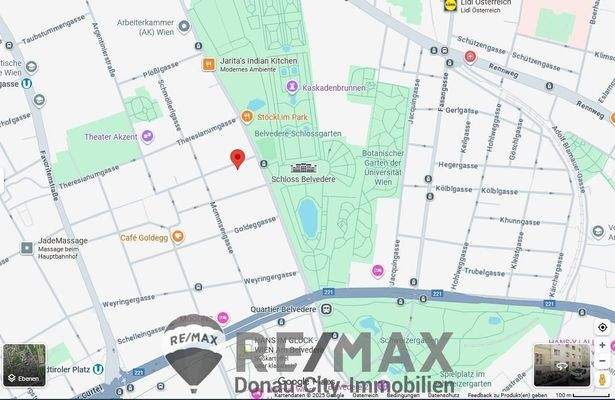 Google Maps Belvederegasse