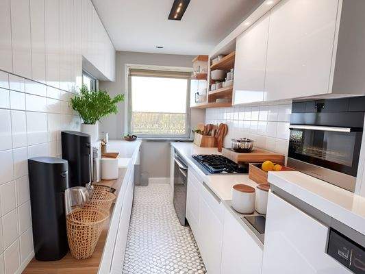 Küche mit Westausrichtigung