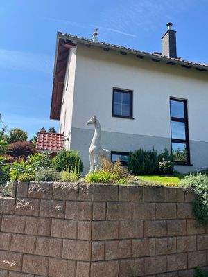 Seitenansicht - Treppenhaus - Fenster mit Spiegelglas