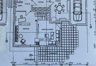 4) ERDGESCHOSS - Wohnflächengrundriss TEST