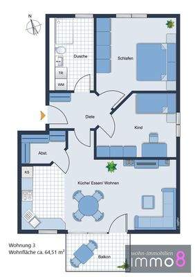 Wohnung Nr. 3, 1. OG