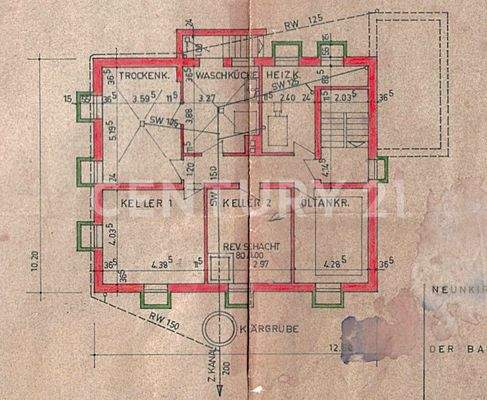Grundriss Keller 