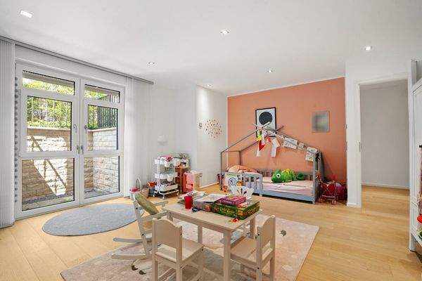 Das Kinderzimmer im Gartengeschoss