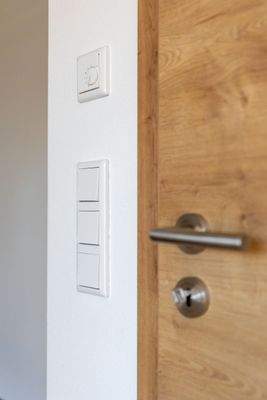 Lichtschalter und Innentür Musterbeispiel