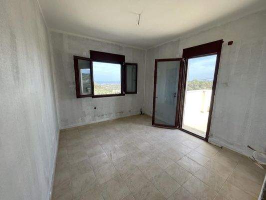 Kreta, Kirianna: Unvollendete Villa mit atemberaubender Aussicht zu verkaufen