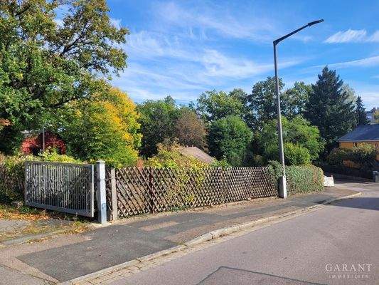 Blick zum Grundstück