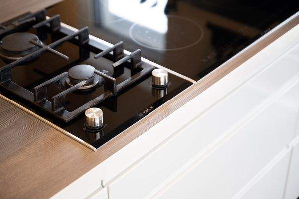 Gaskochfeld Detailaufnahme