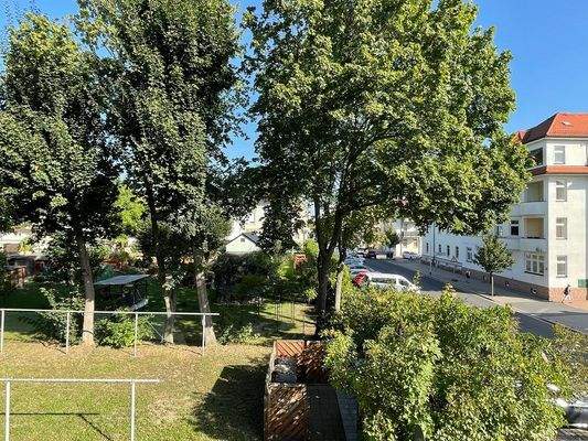 Ausblick aufs Grundstück