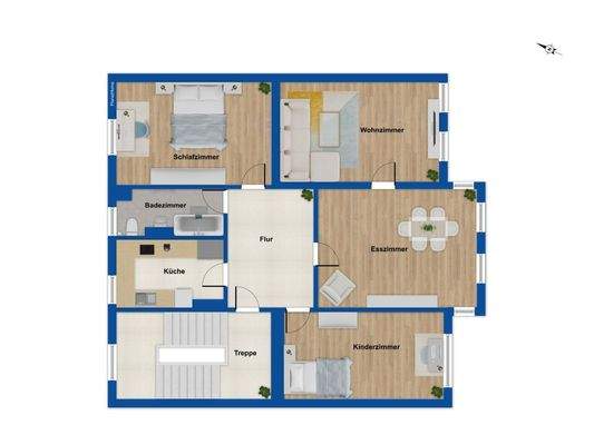 Grundriss Obergeschoss 